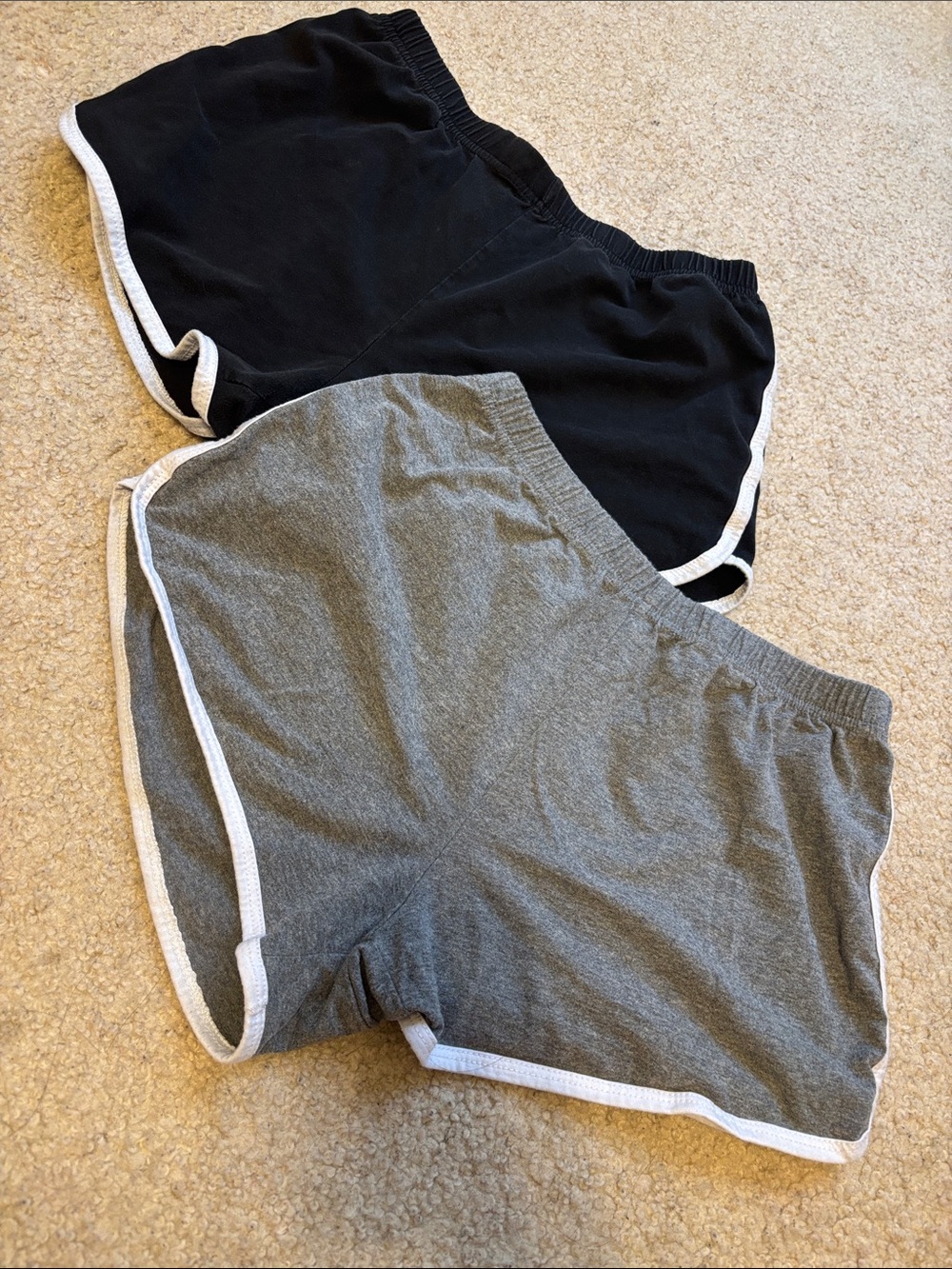 Bundle of Women’s Casual Athletic Shorts - Black & Gray